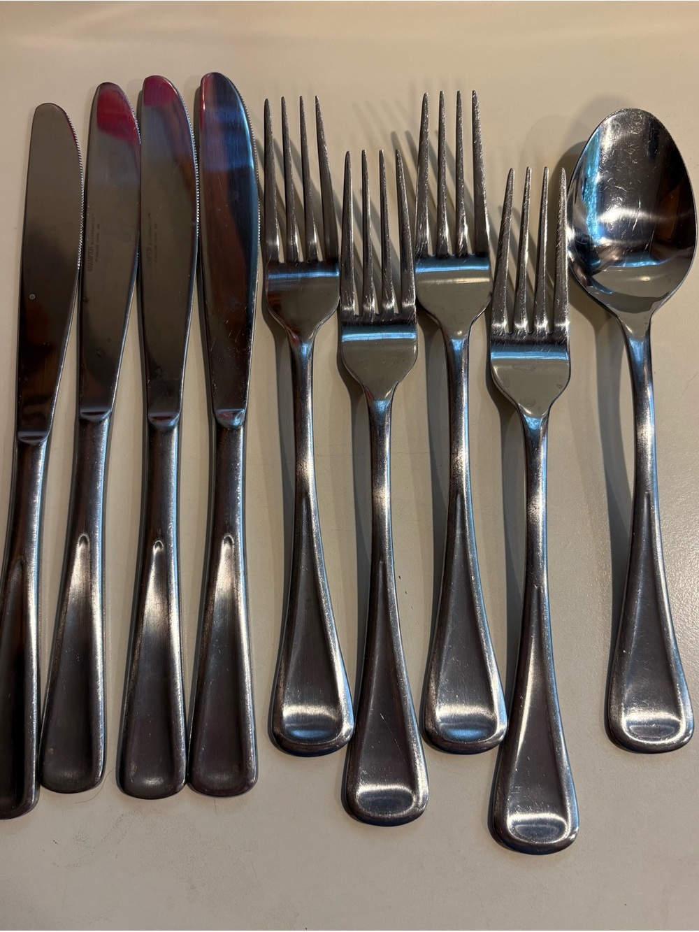 Hampton Silversmiths Stainless Steel Flatware 9 pc replacement set VTG